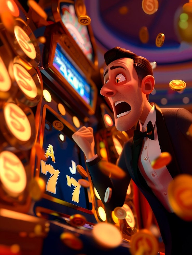 close-up roda American Roulette dengan slot merah, hitam, dan hijau